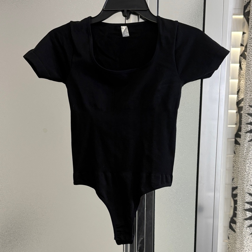 Black Short Sleeve contour Bodysuit